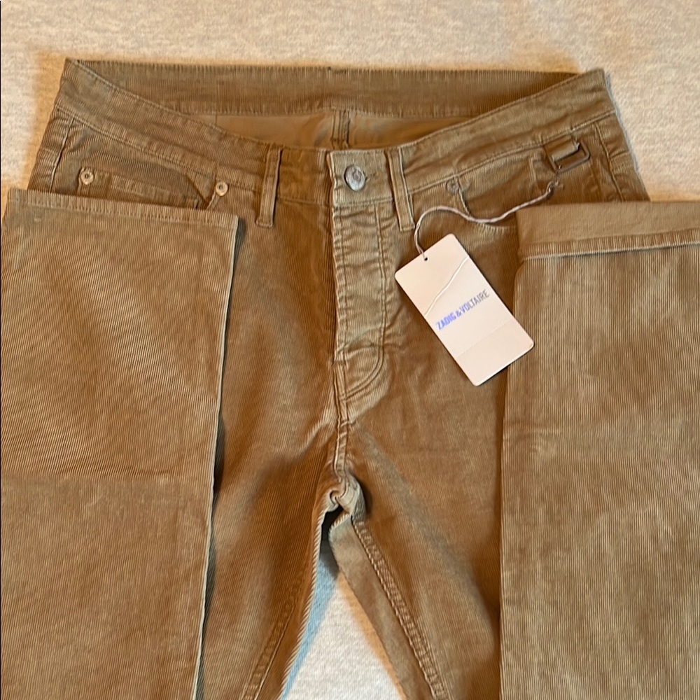 Zadig & Voltaire Tan Corduroy Men Pants